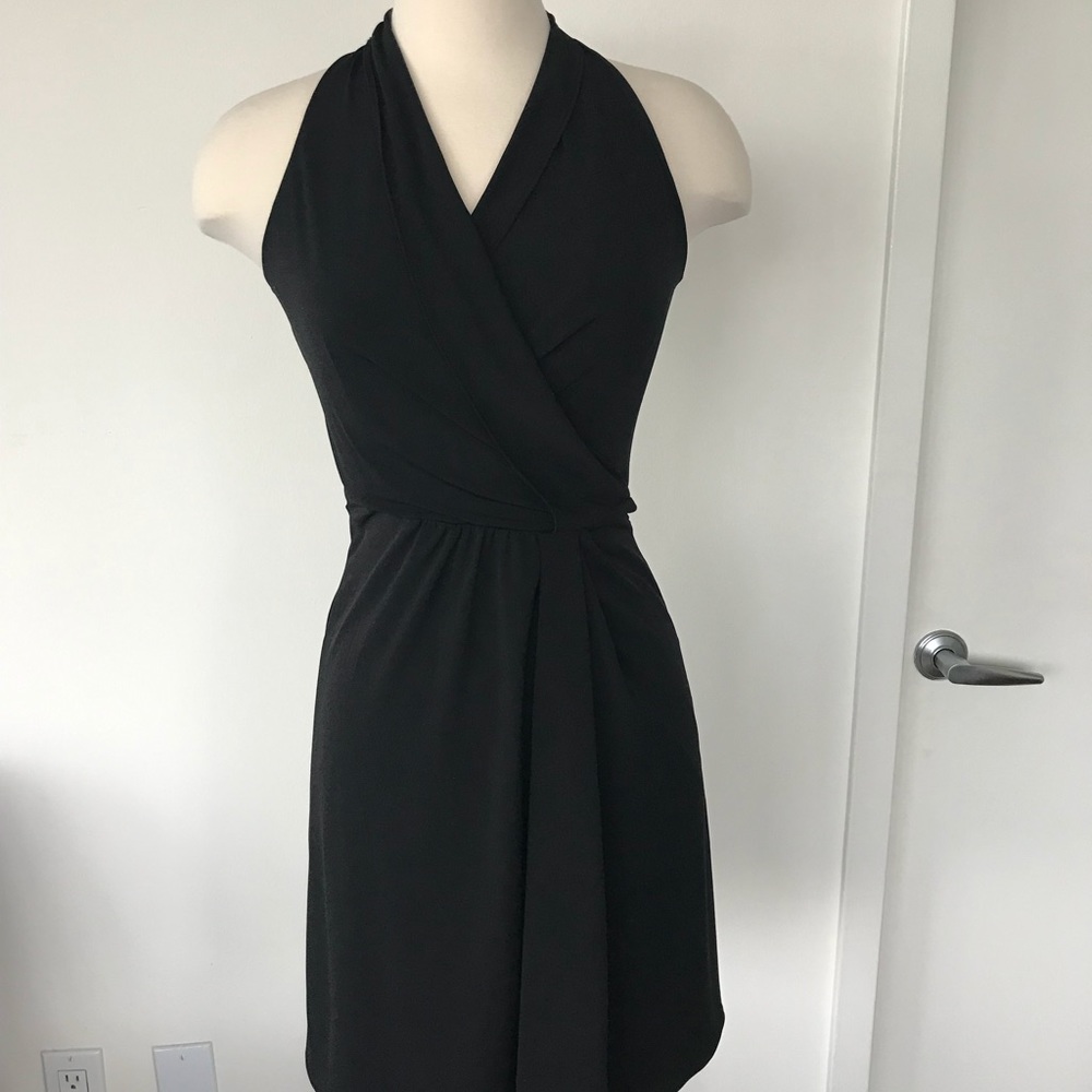 THE LIMITED. Black Halter Mini Dress
